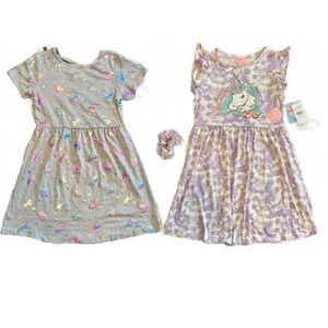 🦄 2-Pack Of Freestyle Unicorn Themed Dressed Big Girls Size 10 NWOT